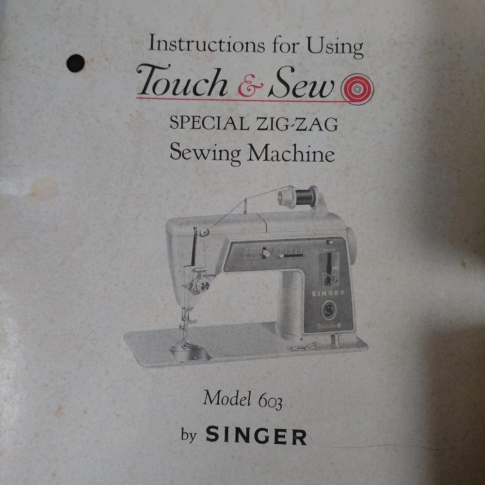 Vintage Singer 603 Sewing Machine Attachments Special Discs Instruction Manual